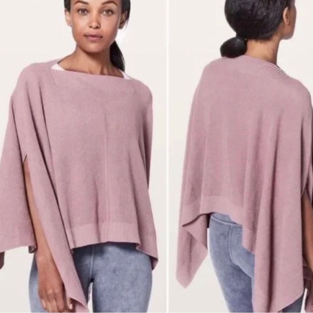 LULULEMON Forward Flow Cape in beautiful Dusty Rose